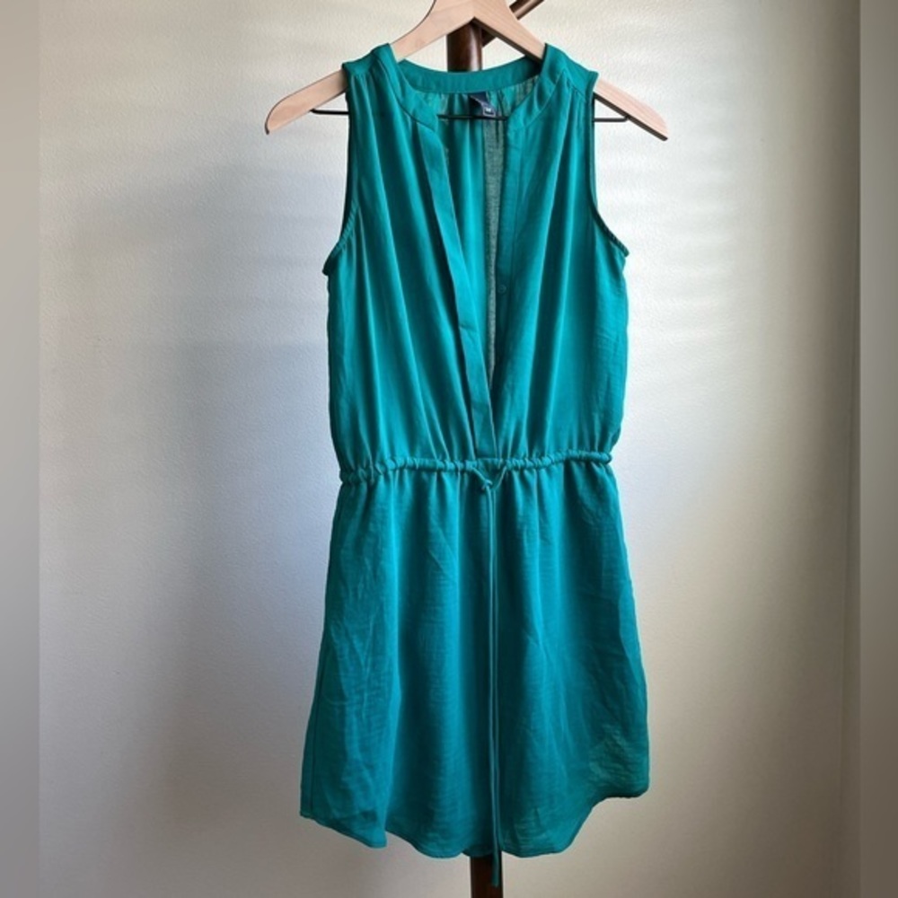 Gap Green Dress with Drawstring (XS)